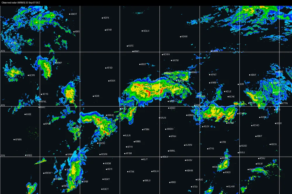 Observed radar