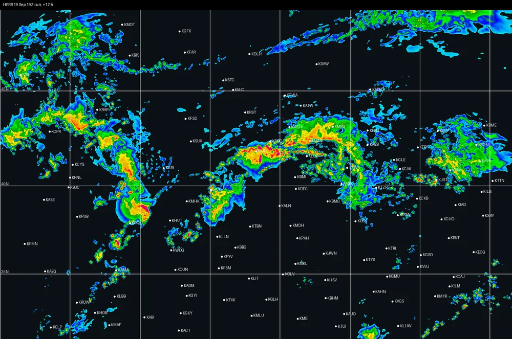 HRRR 19 Sep 19Z · +12 h