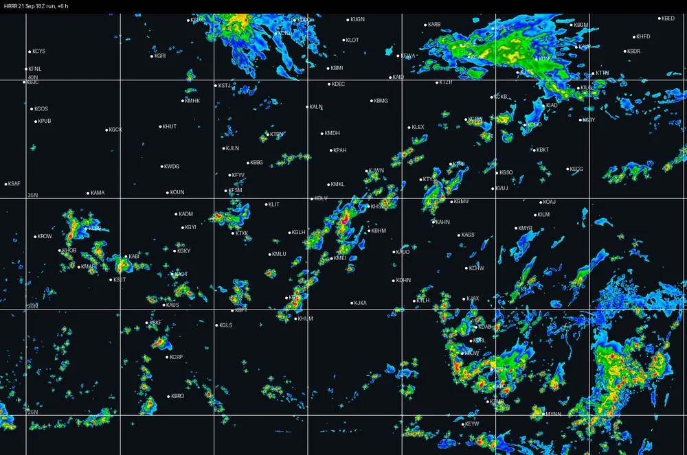 HRRR 21 Sep 18Z · +6 h
