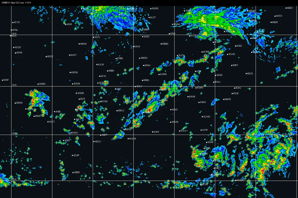 HRRR 21 Sep 12Z · +12 h