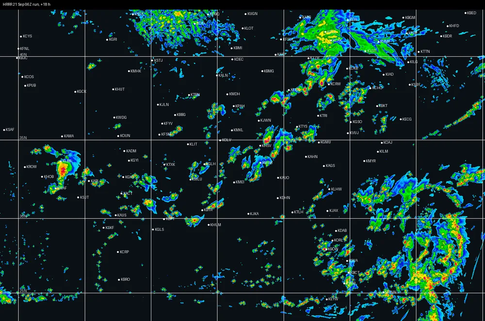 HRRR 21 Sep 06Z · +18 h